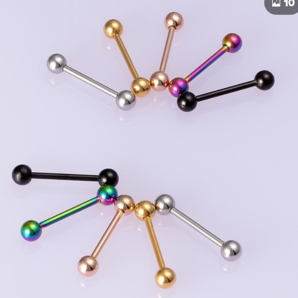 FREE 💋 Set of 10 Barbells Body Jewelry